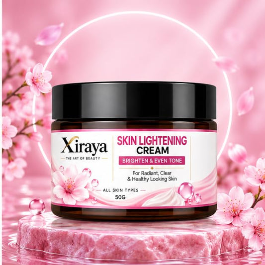 Xiraya Skin Brightening Cream for Radiant Even Looking Complexion, Helps Reduce Dark Spot Appearance, Brightens Dull-Looking Skin, Daily Face Moisturizer for All Types, 50g