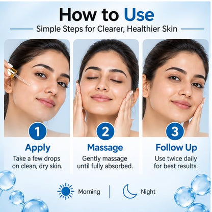 Xiraya 5% Niacinamide Face Serum for Oily, Combination & Blemish-Prone Skin, Helps Minimize Enlarged Pore Appearance, Controls Excess Sebum, Evens Skin Tone, 30 ml