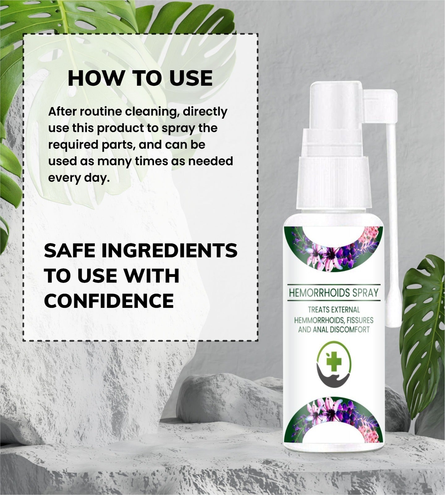 Hemo Herbal Spray for Piles Relief (Pack of 2)