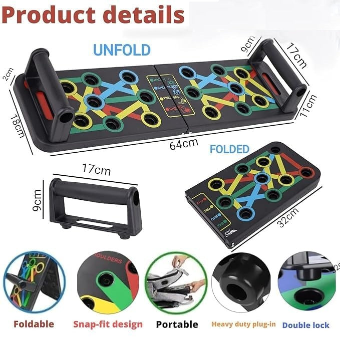Premium 15-in-1 Push-Up Board (Home Workout System)