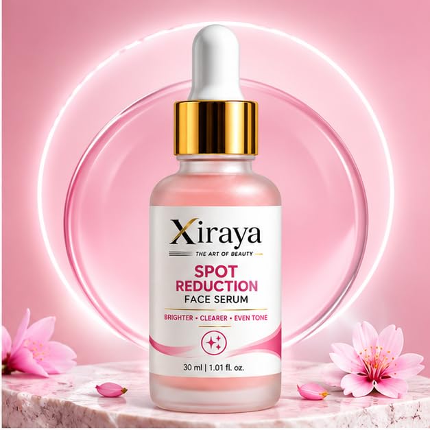Xiraya Spot Reduction Face Serum for Brighter Even Looking Skin, Dark Spot Appearance Care, Radiance & Glow Support, Lightweight Daily Facial Serum, Non Greasy Formula, 30 ml