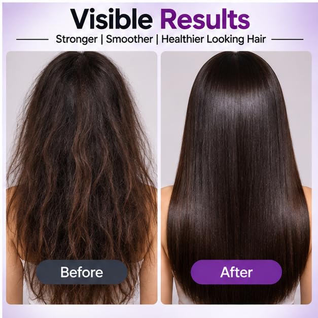Xiraya Damage Repair Shampoo 200 ml with Keratin & Argan Oil for Dry, Weak and Damaged Hair, Strengthening Shampoo for Smoother, Stronger & Healthier-Looking Hair