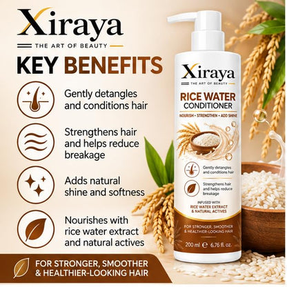Xiraya 7 in 1 Repair Conditioner 200 ml with Biotin, Proteins & Fenugreek for Dry, Weak & Damaged Hair, Deep Nourishment, Hydration, Smoothness & Repair Care