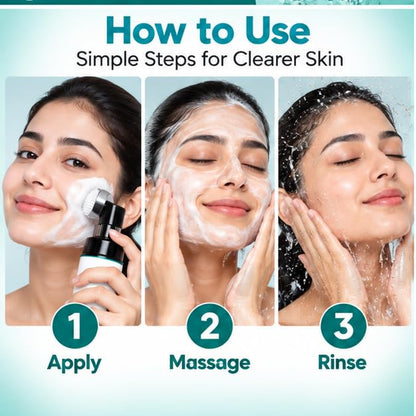 Xiraya 1% Salicylic Acid Face Wash 150 ml with Tea Tree Extract & Zinc PCA for Oily and Acne-Prone Skin, Helps Unclog Pores, Reduce Excess Oil & Refresh Skin