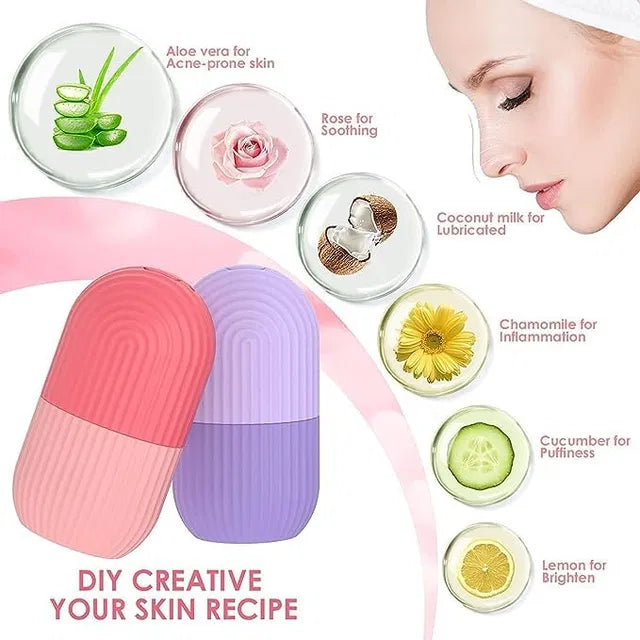 Ice Face Roller Silicone Facial Cube